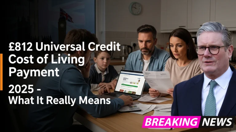 £812 Universal Credit Cost of Living Payment 2025