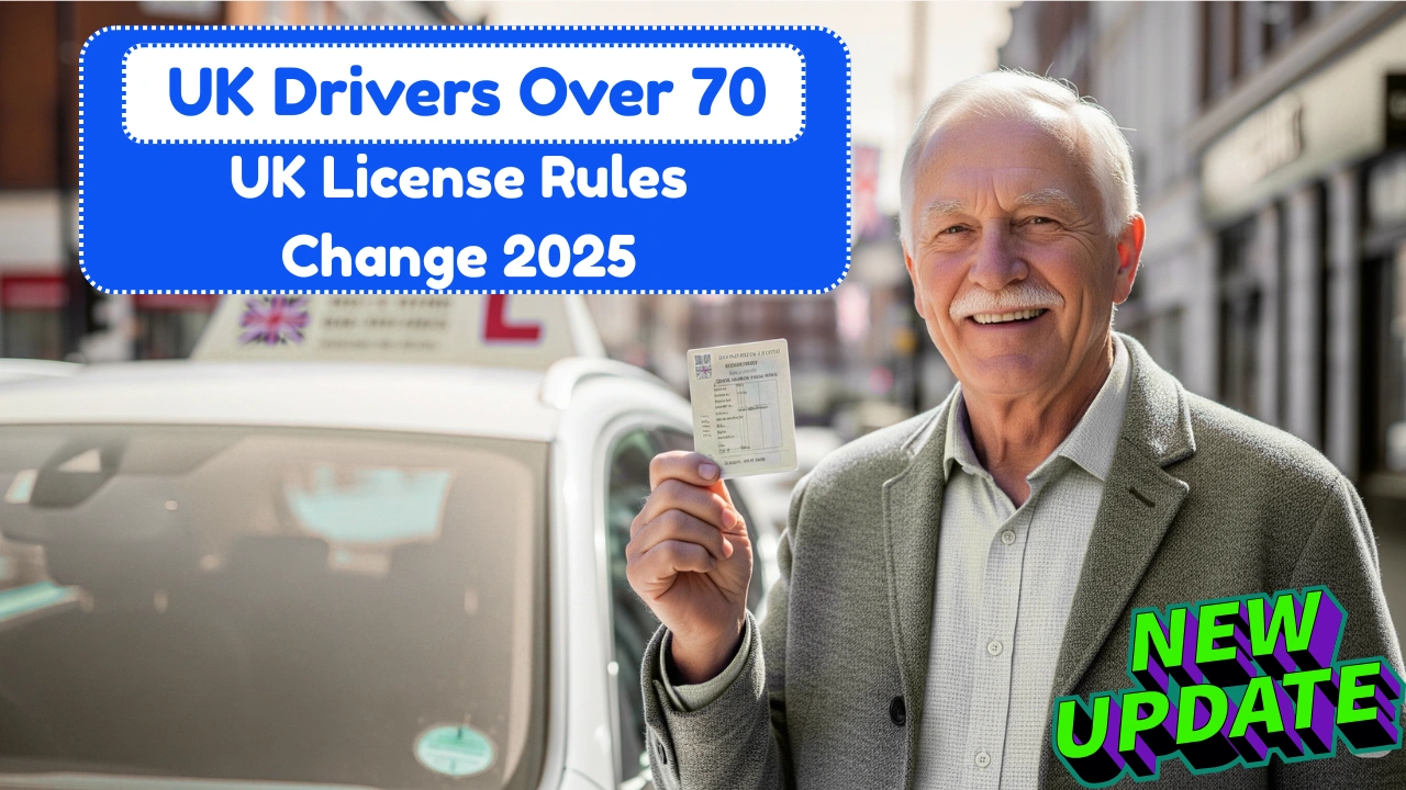 New UK Driving License Rules from August 2025 – What Drivers Over 70 Must Do